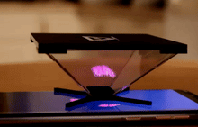 Load image into Gallery viewer, Holapex Light Hologram Pyramid for Smartphones and IPhones 5-8 inch Display
